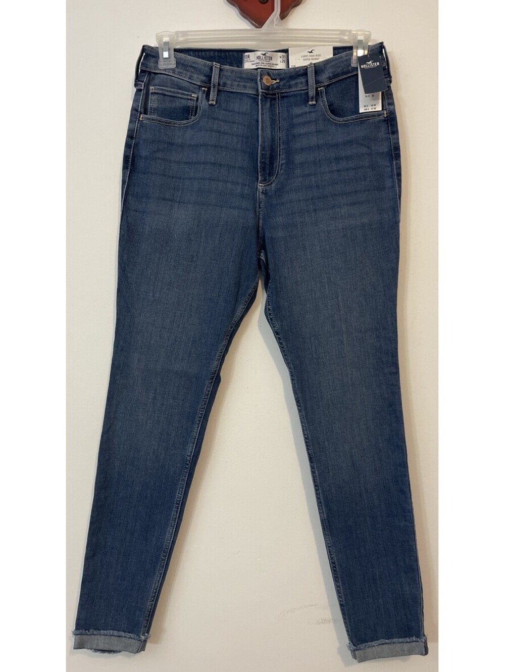 Hollister Womens 13/31 Curvy High-Rise Super Skinny Soft Stretch Jeans NWT A4401